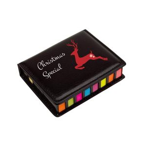 TOPS Самозалепващи се листчета и индекси ?Напомни ми?, цветни, в черна кожена кутия