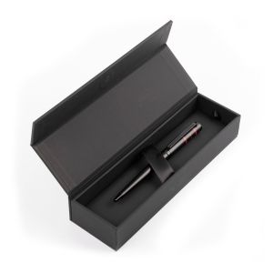 Hugo Boss Химикалка Ribbon Matrix, в кутия, червена