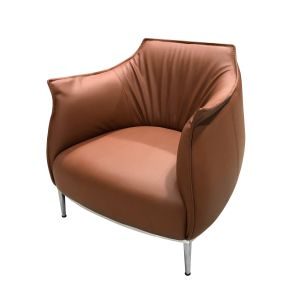 Фотьойл RFG Marten, екокожа, метална основа, 820 х 800 х 790 mm, кафяв