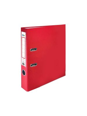 Office 1 Класьор, 5 cm, PP, с метален кант, несглобен, червен, 50 броя