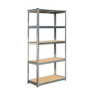 Стелаж RFG, метален, с 5 рафта, 900 х 400 х 1800 mm, MDF, до 175 kg