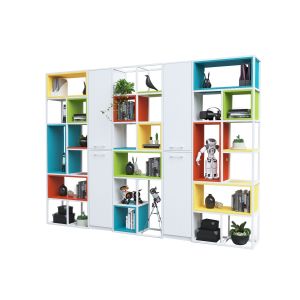 Стелаж RFG Boxi M, метален, 720 х 370 х 2120 mm, бял