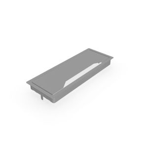 Капак за кабели Narbutas, 317 x 119 x 27 mm, метален, сив