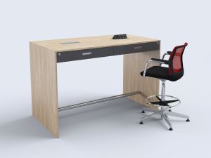 Бюро, високо, с чекмеджета, 1600 х 850 х 1050 mm, ПДЧ 18 mm