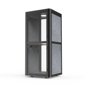 Шумоизолираща акустична кабина Flexi101, 1020 х 1020 х 2260 mm, сива