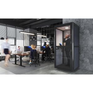 Шумоизолираща акустична кабина Flexi101, 1020 х 1020 х 2260 mm, сива