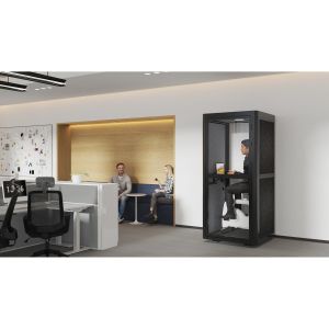 Шумоизолираща акустична кабина Flexi101, 1020 х 1020 х 2260 mm, сива