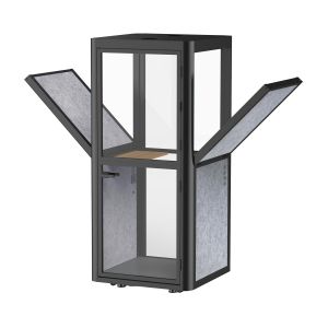 Шумоизолираща акустична кабина Flexi101, 1020 х 1020 х 2260 mm, сива