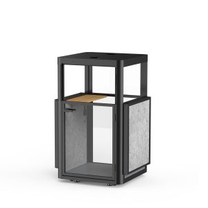 Шумоизолираща акустична кабина Flexi101, 1020 х 1020 х 2260 mm, сива