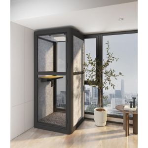 Шумоизолираща акустична кабина Flexi101, 1020 х 1020 х 2260 mm, сива