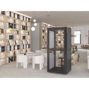 Шумоизолираща акустична кабина Flexi101, 1020 х 1020 х 2260 mm, сива