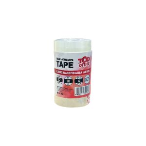 Top Office Тиксо, 12 mm x 10 m, безцветно, 6 броя