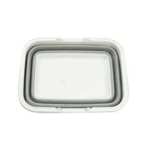 Кошница Office 1, сгъваема, 38 х 28.5 х 15.5 cm, сиво-бяла