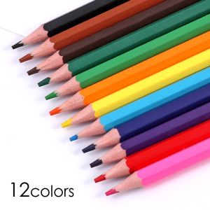 Foska Моливи Hexagonal, изтриваеми, 12 цвята