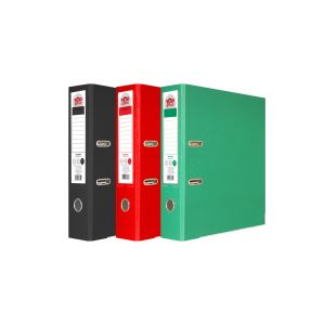Top Office Класьор, 8 cm, PP, с метален кант, несглобен, зелен, 50 броя