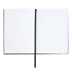 Hugo Boss Тефтер Iconic, А6, широки редове, черен