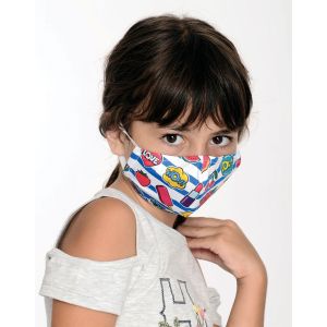 Маска за многократна употреба New Silhouette WOW, двуслойна, детска, 8 - 12 години