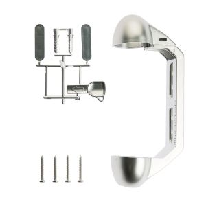 Диспенсър за пълнител GFL Cosmetics, сребрист мат, метализиран