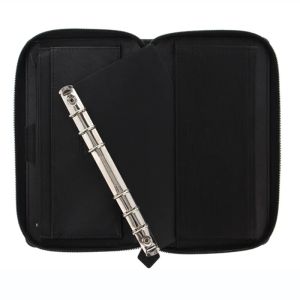 Filofax Органайзер Saffiano Personal Compact, с цип, черен