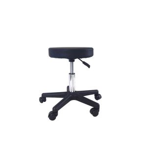 Офис стол-табуретка RFG Stool, до 130 kg, екокожа, черна, 2 броя в комплект