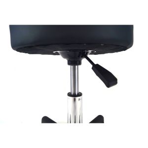 Офис стол-табуретка RFG Stool, до 130 kg, екокожа, черна, 2 броя в комплект