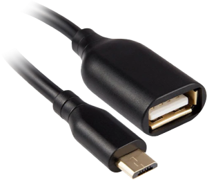 OTG Кабел Micro USB 1м. черен
