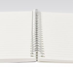 Fabriano Тетрадка Ecoqua, A5, картонена корица, със спирала, 70 листа, антрацит