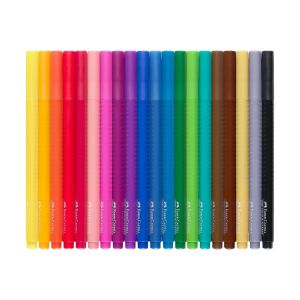 Faber-Castell Флумастери Grip, 20 цвята