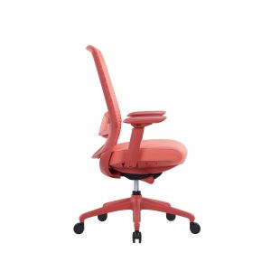 Ергономичен стол RFG Style W, дамаска, до 130 kg, корал