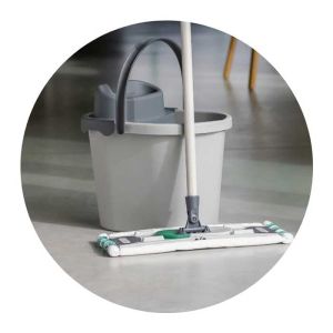 Комплект за почистване на под York Eco Ego Circular, включващ кофа с изстисквач и кофа, 13 L, 35.6 х 28.2 х 26 cm