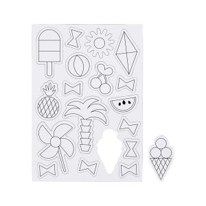 Creativ Company Магнити за декорация, с мотив лято, 1 лист