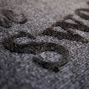 Изтривалка Olivo Zeus - Home Sweet Home, 100% полиестер, 40 х 70 cm, сива