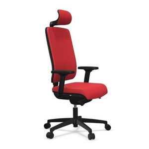 Ергономичен стол Rim Flexi FX1114, ST1 механизъм, до 120 kg, червен