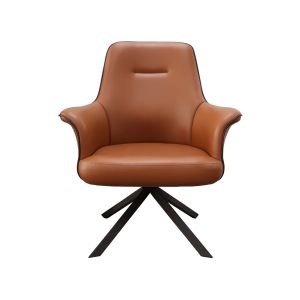 Посетителски стол RFG Nora 01 M, екокожа, до 120 kg, кафяв