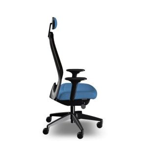 Ергономичен стол Interstuhl Every EV218, текстил, Synchronous механизъм, полиамидна основа, светлосин