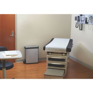 Кош Rubbermaid Slim Jim End, метален, 30 L, черен, 54.94 x 25.65 x 58.78 cm