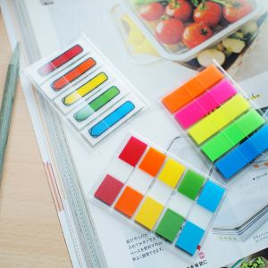 Stick'n Самозалепващи се индекси, PVC, 45 x 12 mm, 5 цвята, 100 броя