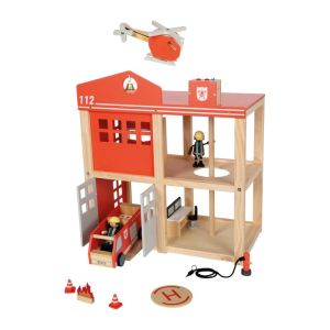 Small Foot Пожарна станция, с аксесоари, голяма, 45 х 25 х 50 cm