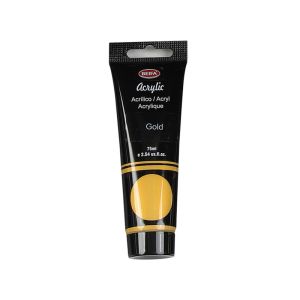 Beifa Акрилна боя, в тубичка, 75 ml, златиста