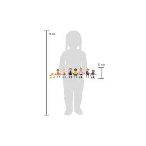 Small Foot Кукли семейство с бебе, дървени, 8 броя