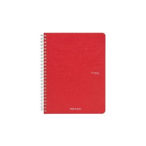 Fabriano Тетрадка Ecoqua, A5, картонена корица, със спирала, 70 листа, малина