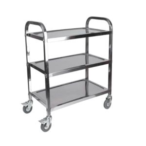 Количка за сервиране Office 1, 3 нива, метална, 86.5 х 45 х 89.5 cm