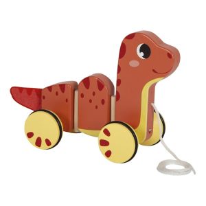 Small Foot Динозавър за дърпане, дървен