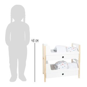 Small Foot Легло за кукли, на два етажа, дървено