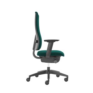 Ергономичен стол Interstuhl Goal 24/7, текстил, Synchronous механизъм, полиамидна основа, до 150 kg, син океан