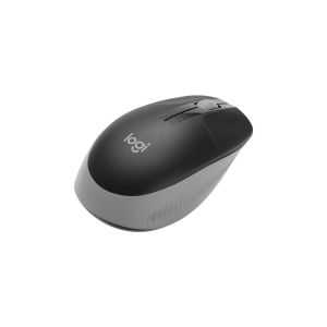 Logitech Мишка M190, безжична, 1000 dpi, 3 бутона, черно-сива
