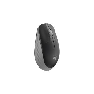 Logitech Мишка M190, безжична, 1000 dpi, 3 бутона, черно-сива