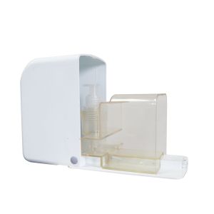 Диспенсър за течен сапун Palex Profi, 600 ml, бял, abs, 10 х 9.5 х 12.5 cm