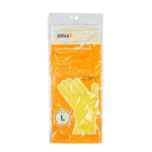 Ръкавици Office 1, домакински, латексови, размер L