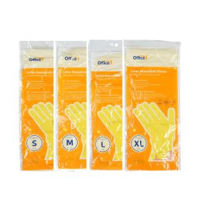 Ръкавици Office 1, домакински, латексови, размер L